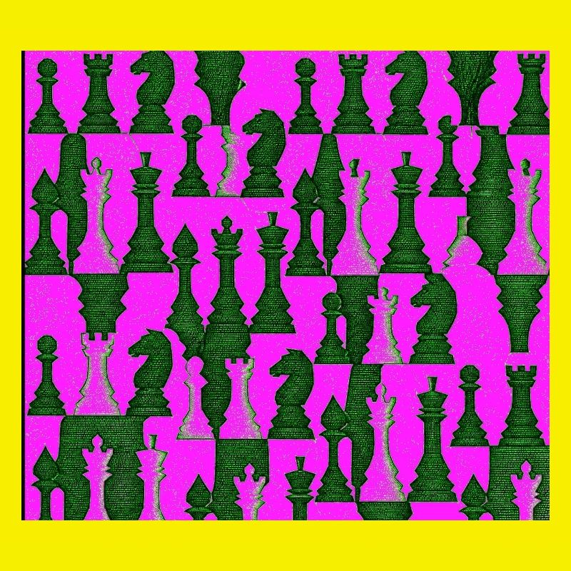 Chess pattern in bright colors