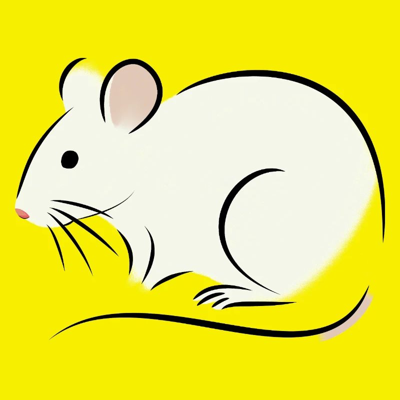 rat blanc