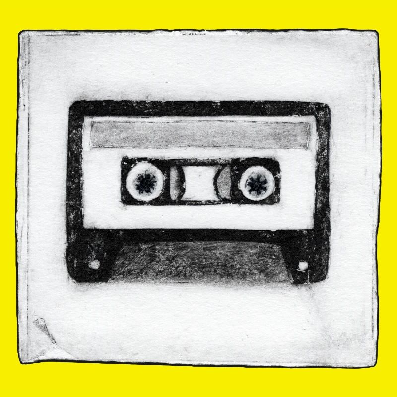 Kassette - handgeschnitzte Druckvorlage
