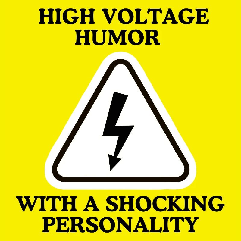 Lightning Warning Triangular Sign
