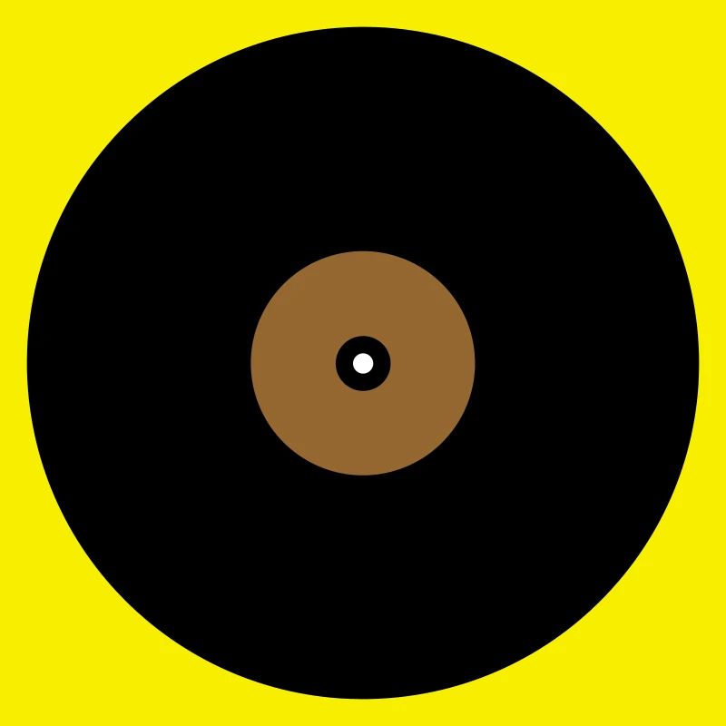 Base de boîte de texte en cercle de disque vinyle
