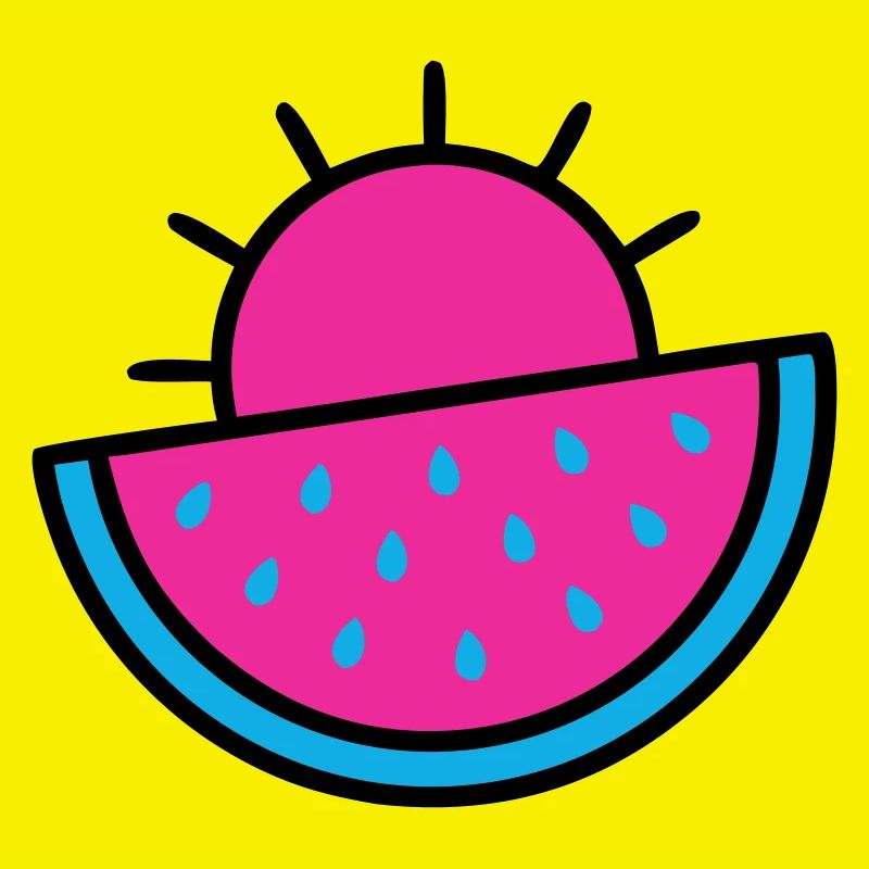 Watermelon Sun 90s Pop Art