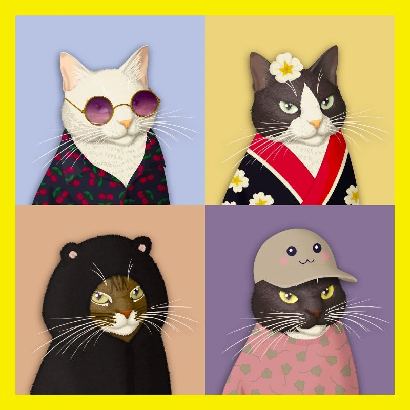 Cat Couture Quartet