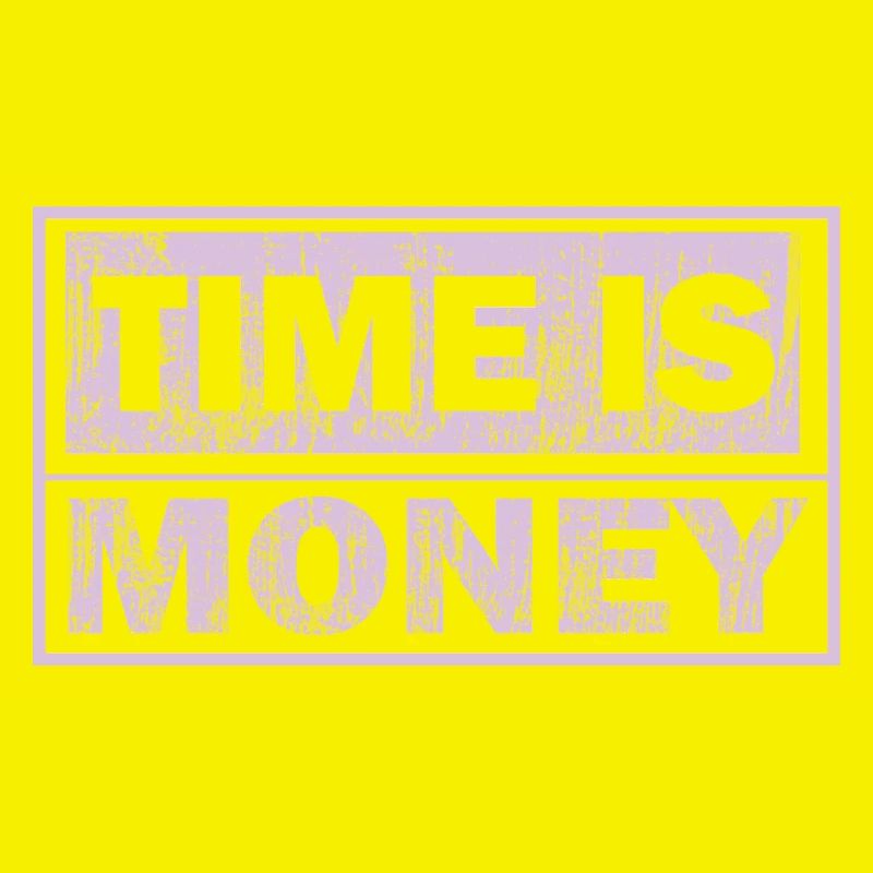 Zeit ist Geld Neon-Panel