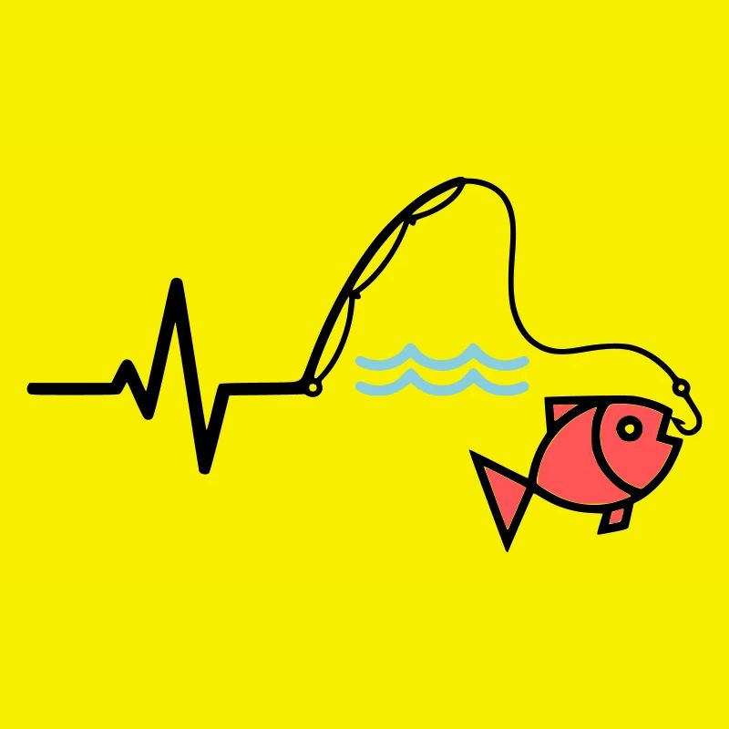 Canne à pêche à impulsions couleur poisson