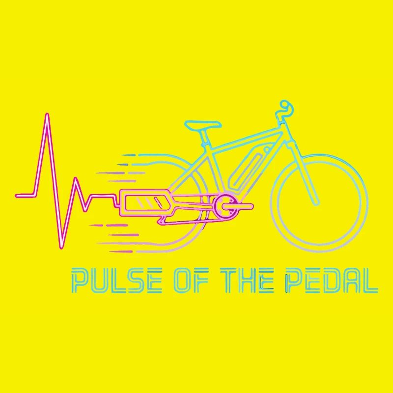 Neon Pulse Bicycle Graphic