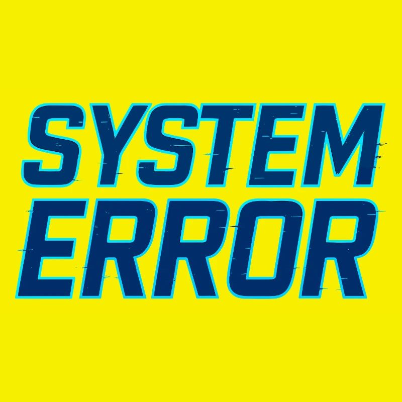 Erreur système Glitch Design
