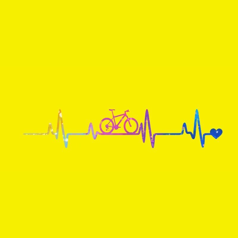 Herzschlag Radfahrer Gradient