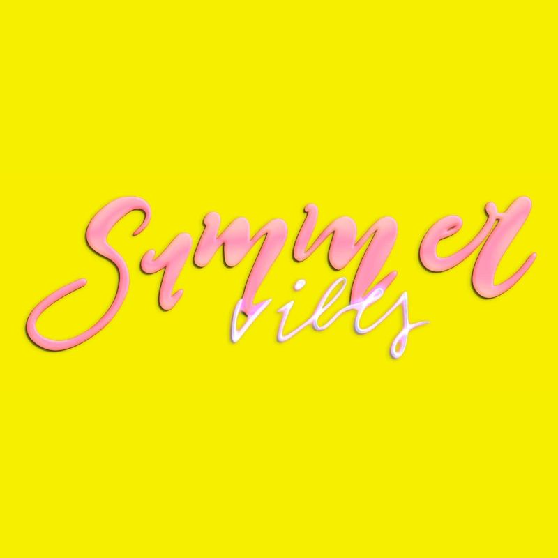 Summer Vibes – Neon Handlettering