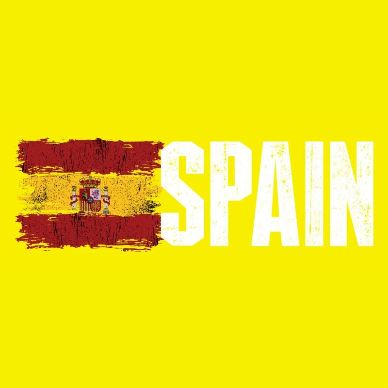 Espagne Typographie du drapeau grunge