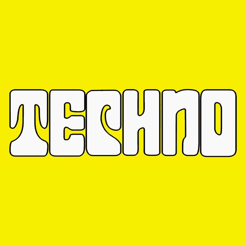 Futuristic Techno Pattern Tee