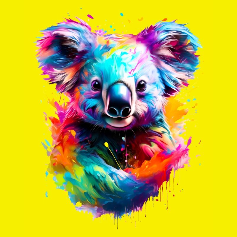 Koala peint
