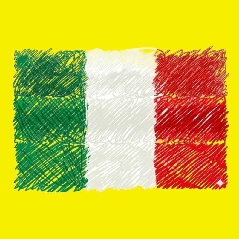 Scribbled Italian Flag