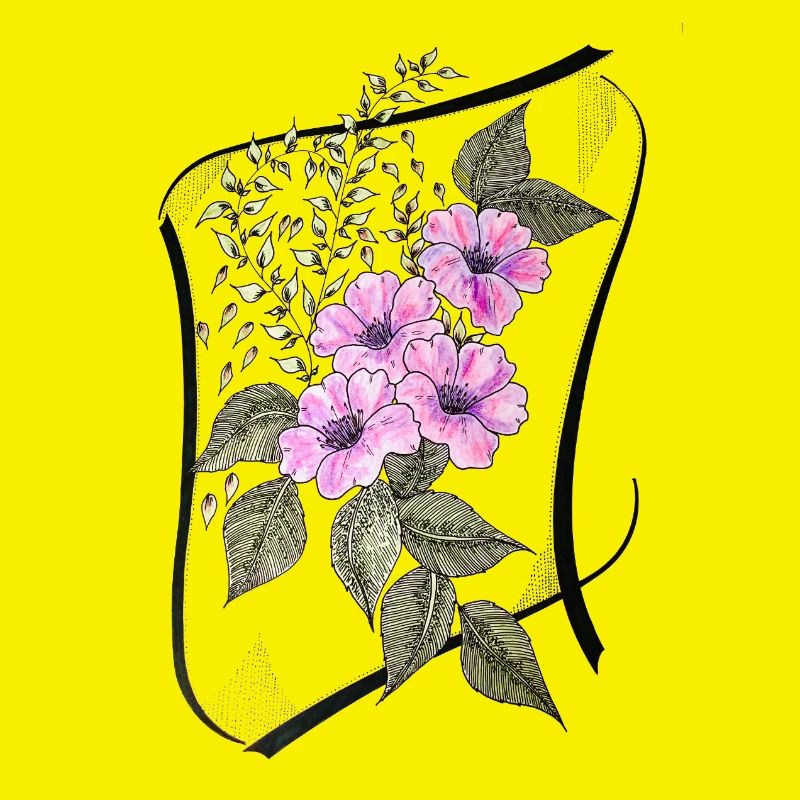 Corset de vrilles de fleurs