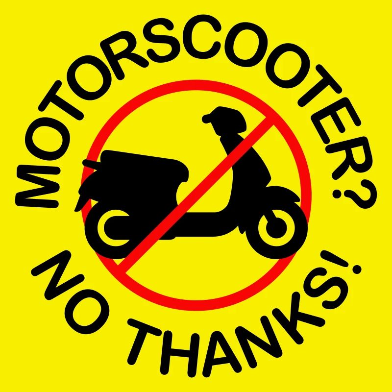 Motor Scooter? No Thanks! (2-colored)