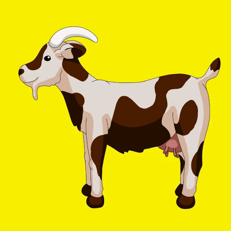 gefleckte Ziege