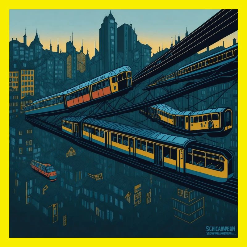Abstrakte Schwebebahn
