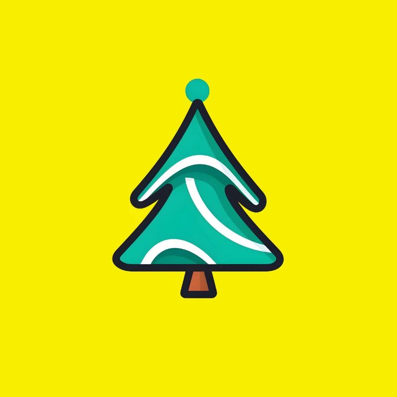 Comic Christmas Tree Design - Christmas Tree Crist Tree
