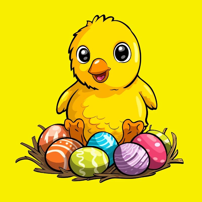 Cute Easter chick