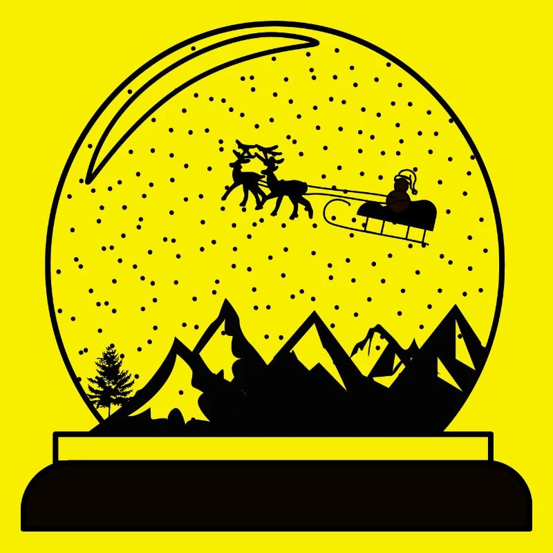 Snow Globe Christmas Globe Design