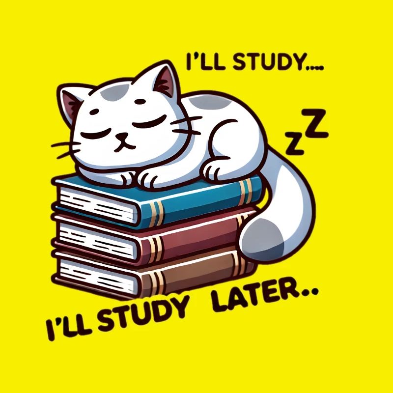 Étudier plus tard 😸📚