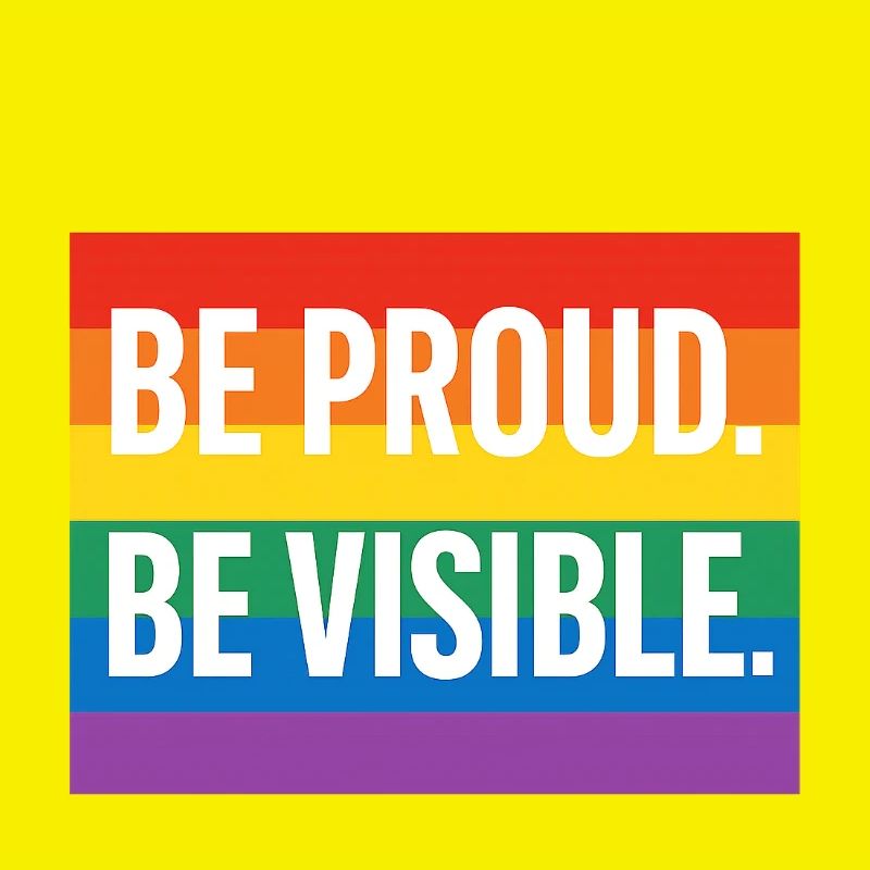 Regenbogen Pride Statement Design