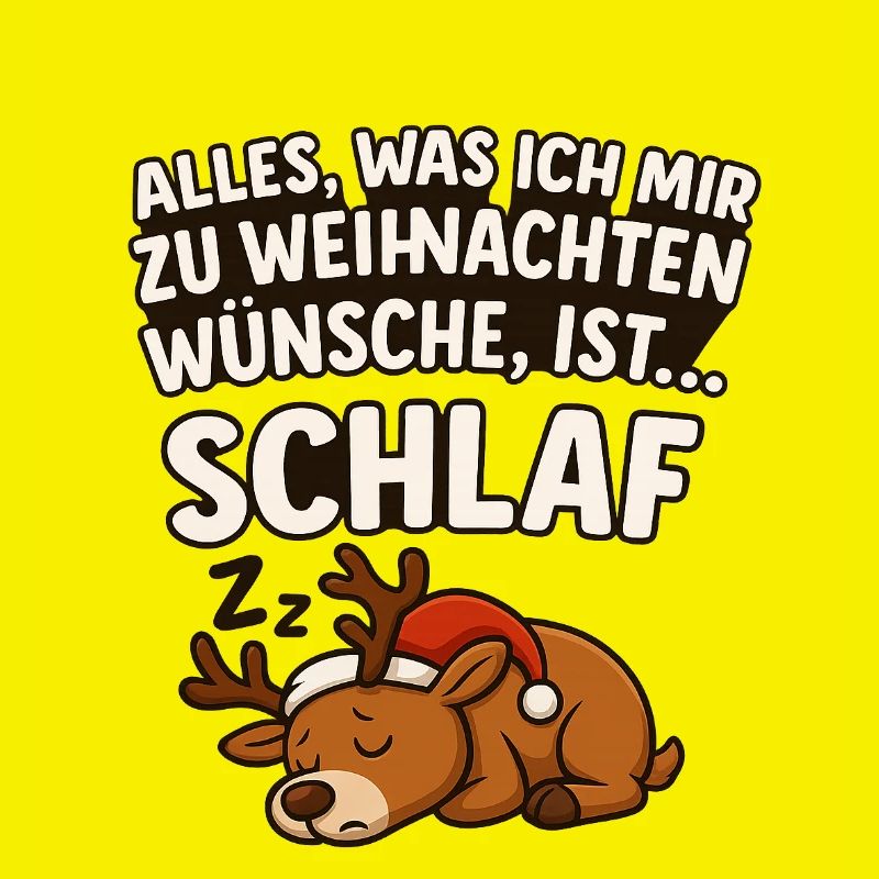 Noël mignon renne sommeil dessin animé pull