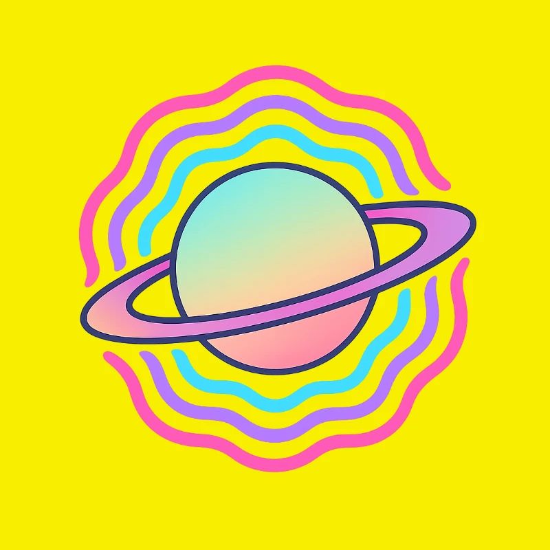 Cosmic Planet Stylized Galactic Sphere