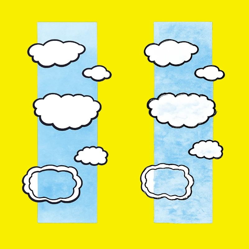 Cloud Columns on Sky Strips