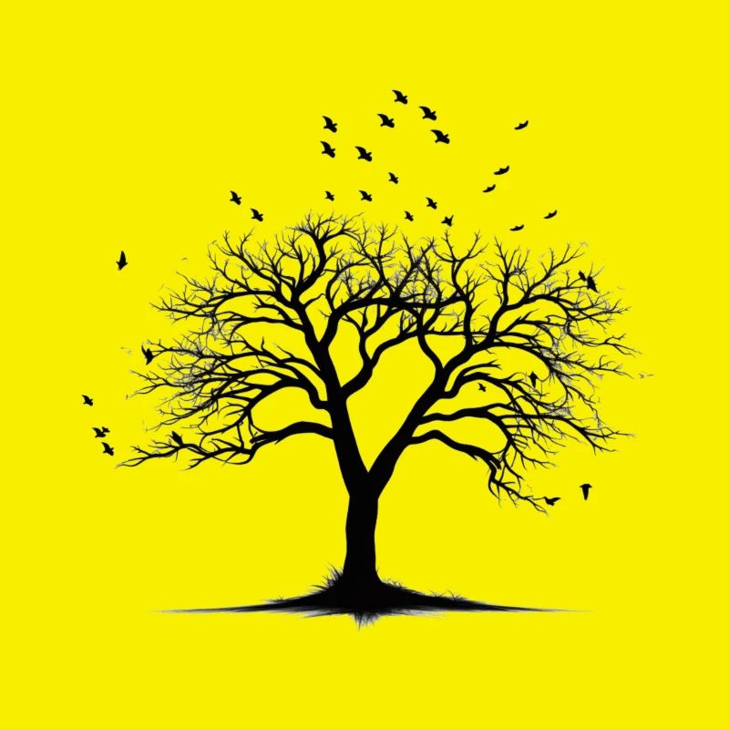 Einfache Baum Silhouette