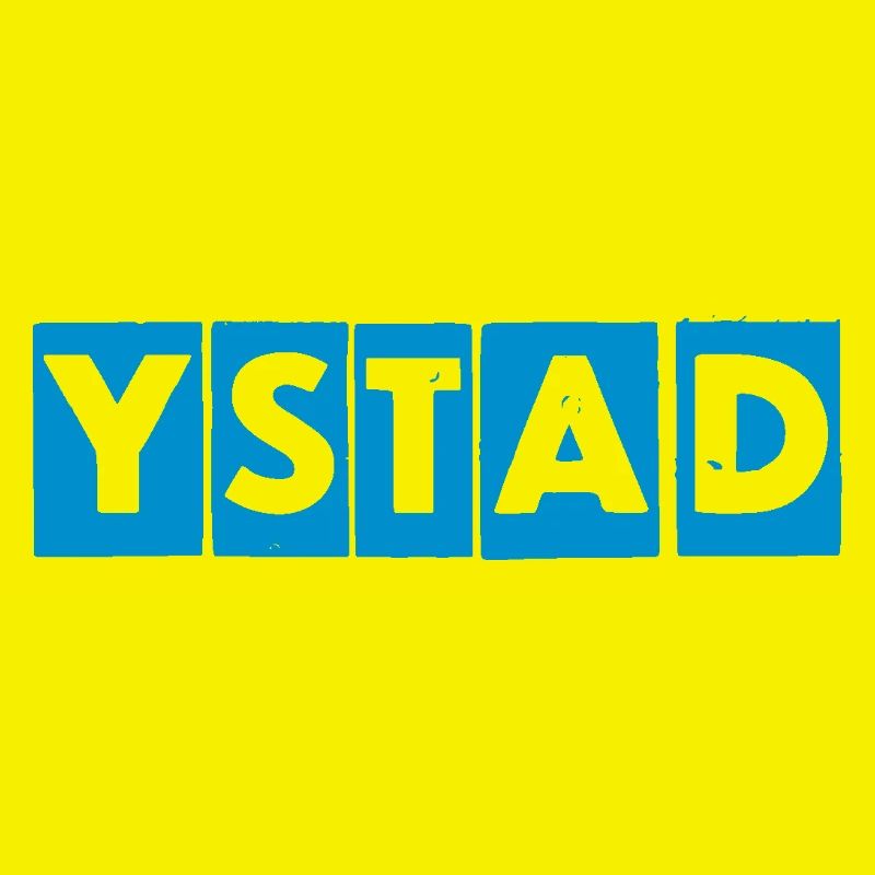 Ystad – Conception de texte bleu