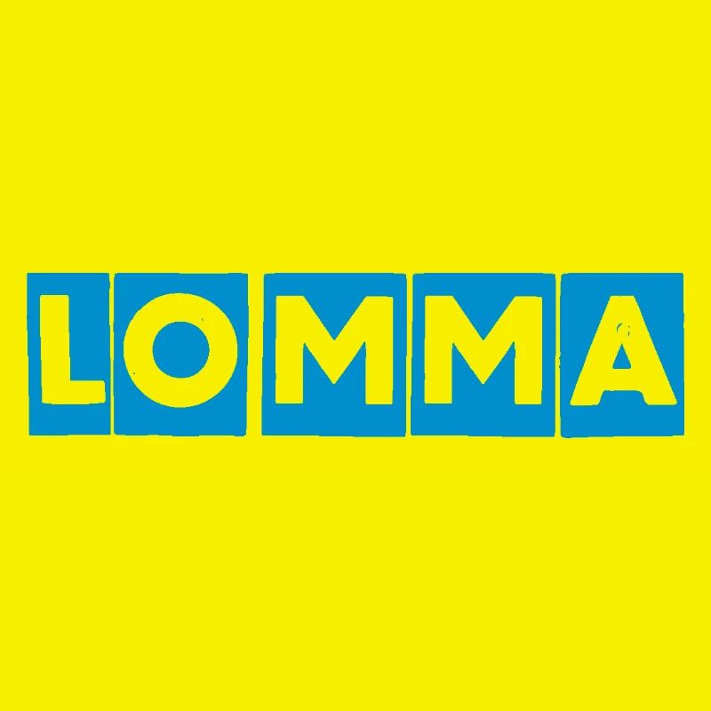 Lomma Blue Block Design