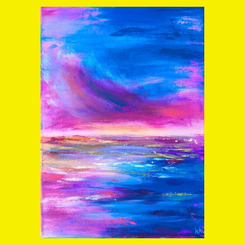 Lebendiger Himmel Horizont Abstrakte Kunst