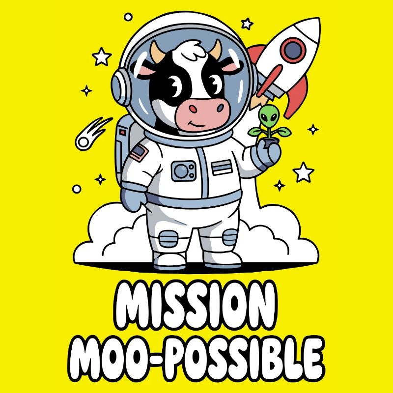 Mission Moo-possible Space Cow Design