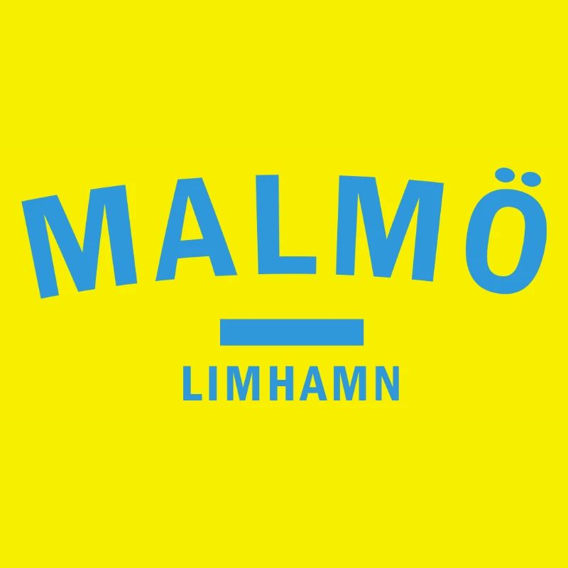 Conception de la silhouette de la ville de Malmö
