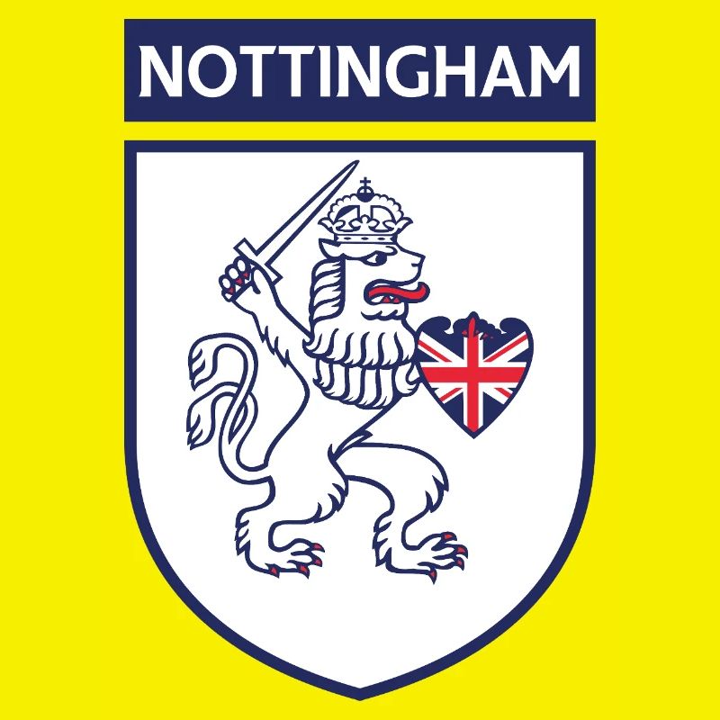 Lion bouclier de Nottingham avec épée