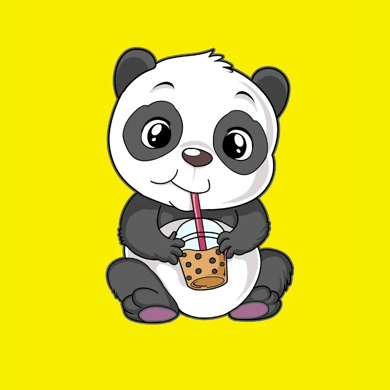 Panda chokolade ryste boble te bjørnechokolade