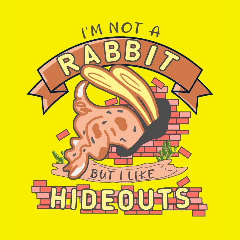 J’aime les cachettes trou de lapin disant cachette drôle