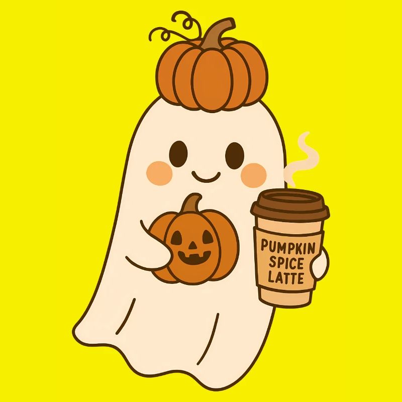 Pumpkin Ghosts Halloween Design