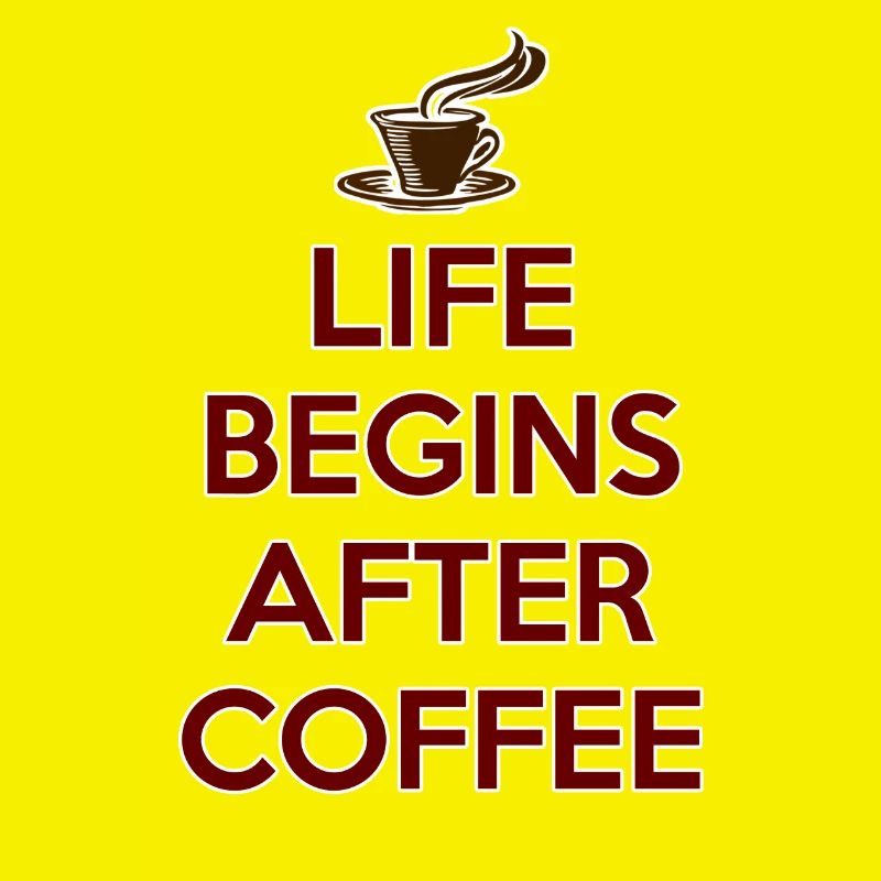 DAS LEBEN BEGINNT NACH DEM KAFFEE Geschenk