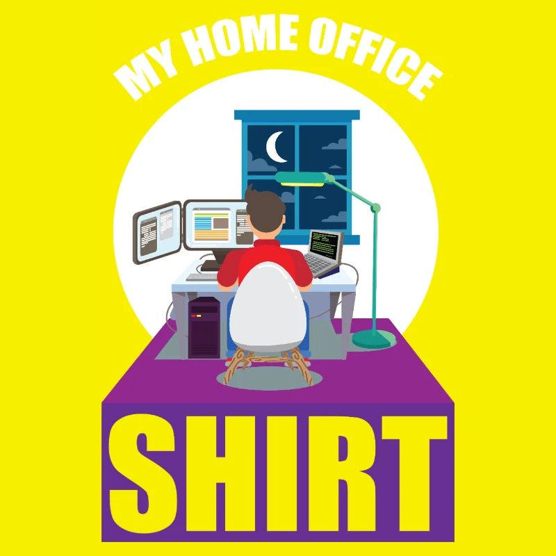 Night Shift Coder Programmer Desk Graphic