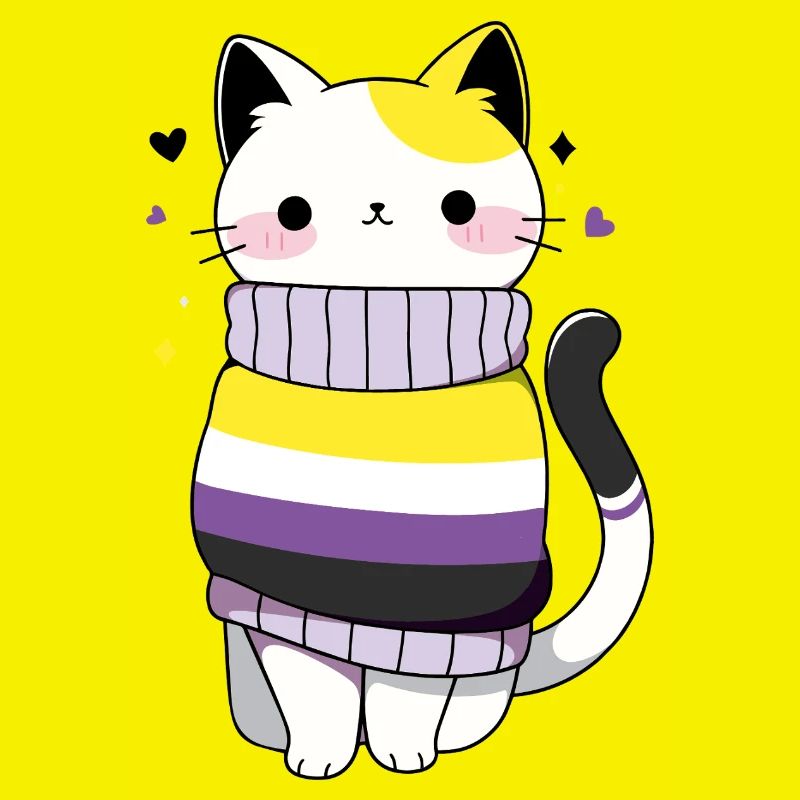 Nonbinary Cat CSD queer pride month LGBT queer