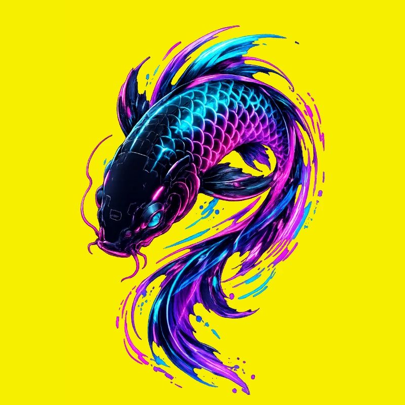 Neon Koi Flow