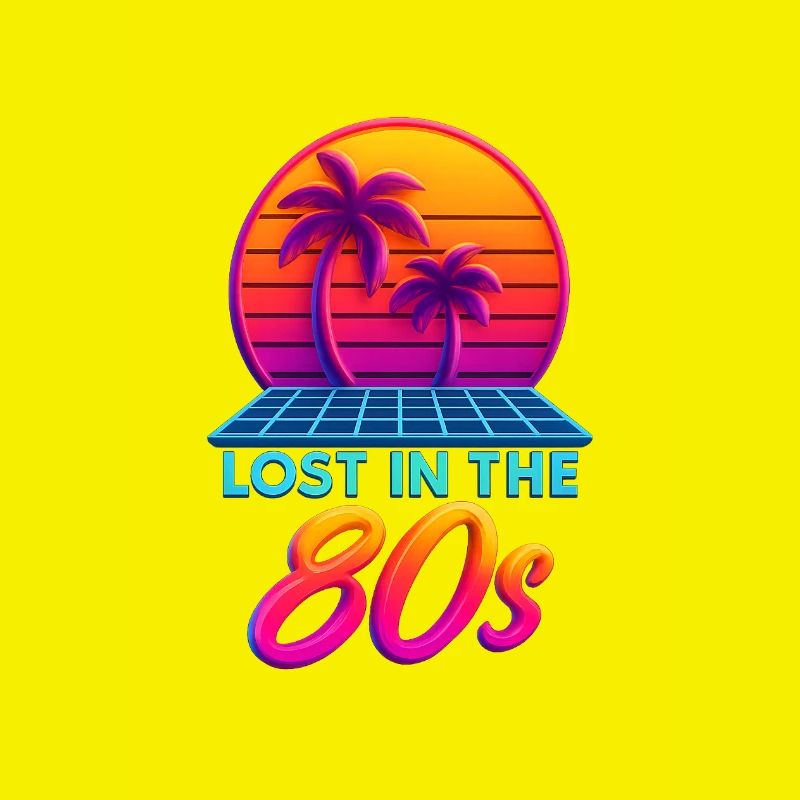 Neon 80s Retro Sunset