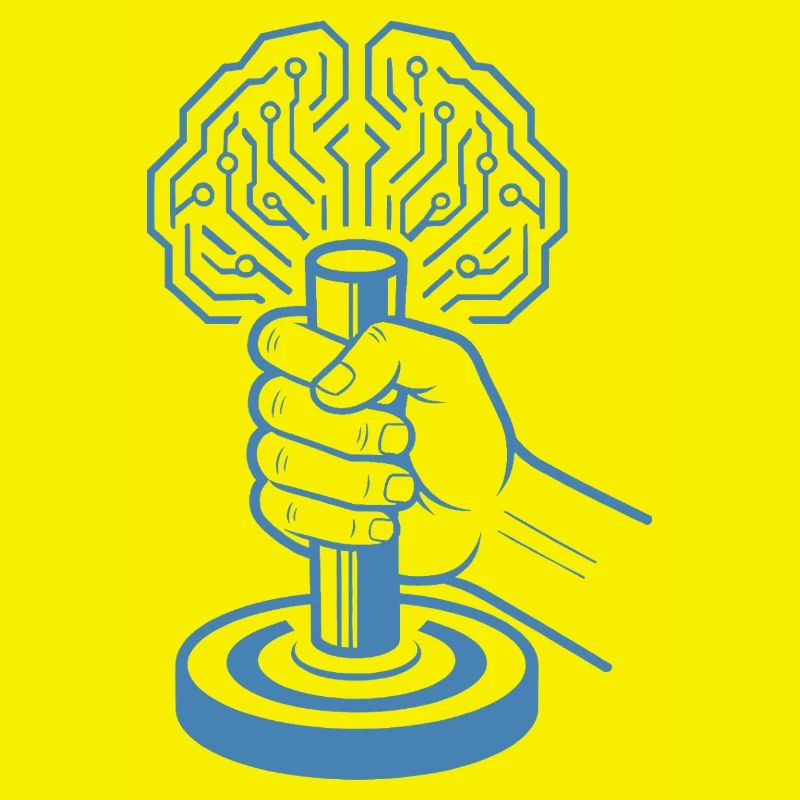 Digital Brain Cyborg Artificial Intelligence Ste
