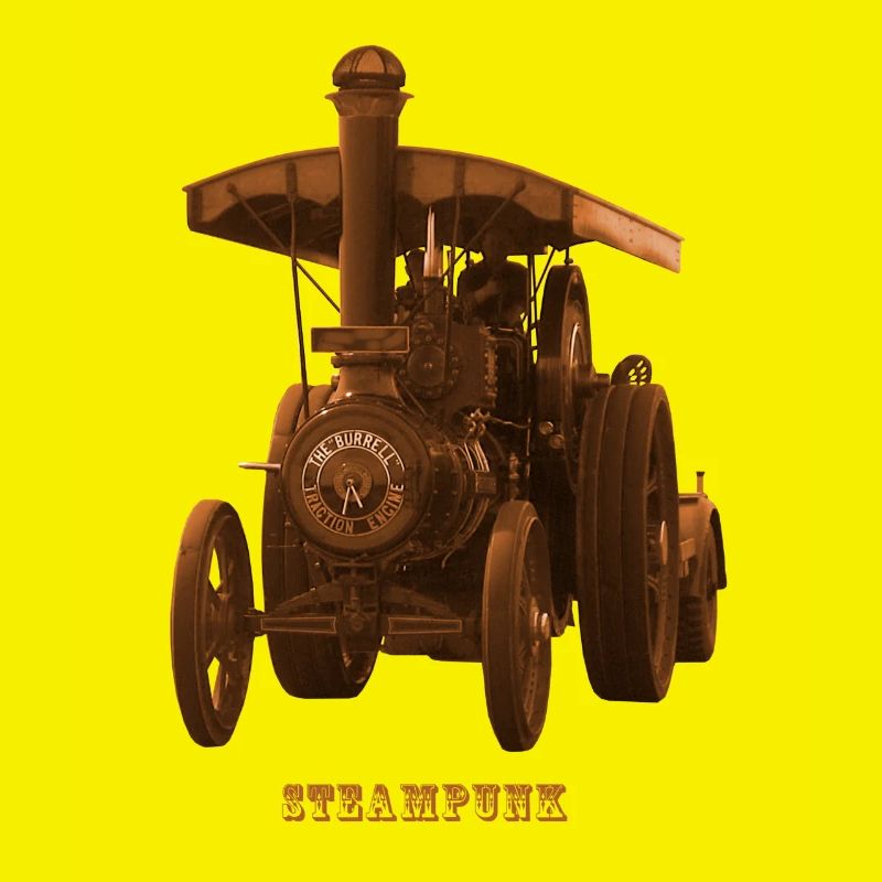 Tractor Tractor Steampunk Steam Engine Retro