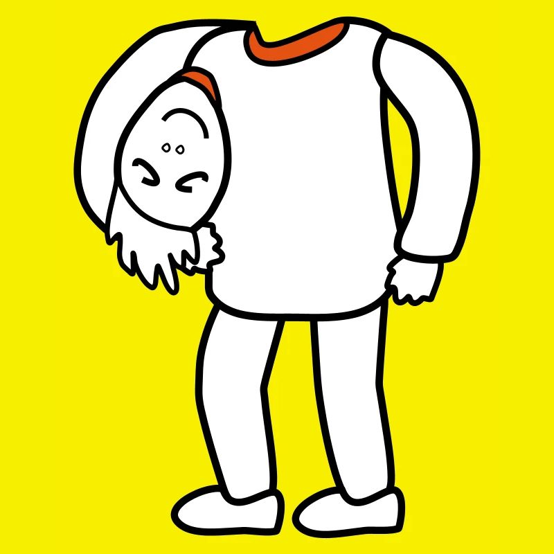 Head under the arm