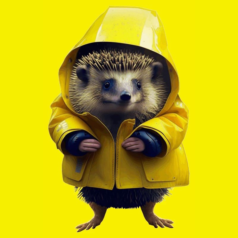 Est-ce que c’est du mauvais temps, pense le hérisson