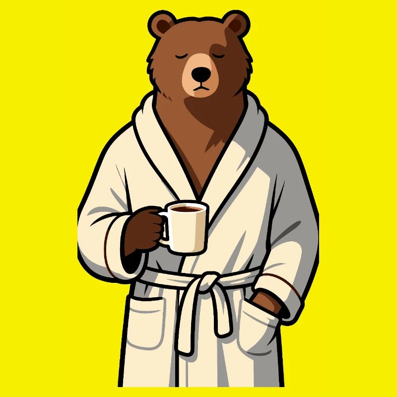 Tired Bear - Coffee