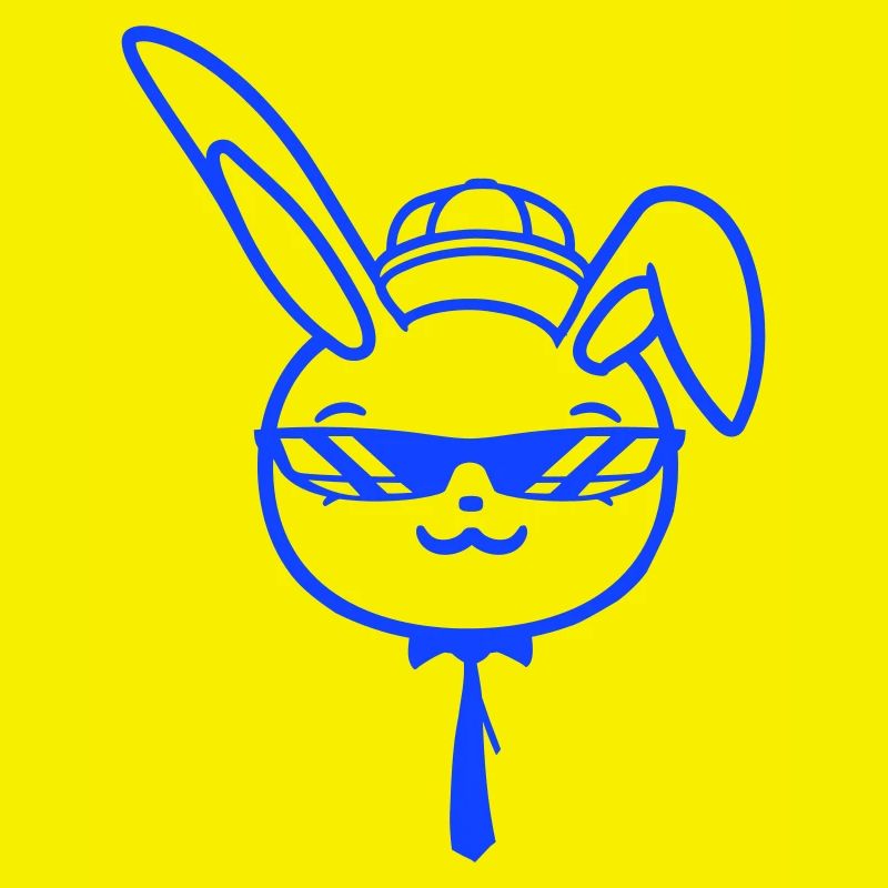 Lunettes de soleil lapin Cappy cravate Cool Hat Comic